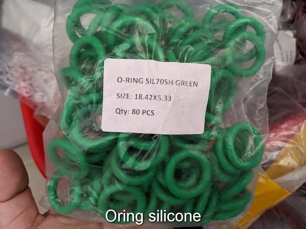 Oring silicone xanh